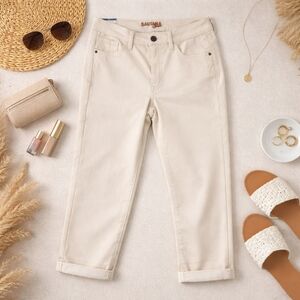 Santana Tummy Control Slim Crop |Mid-Rise Stretch| 24” Inseam | Size 6